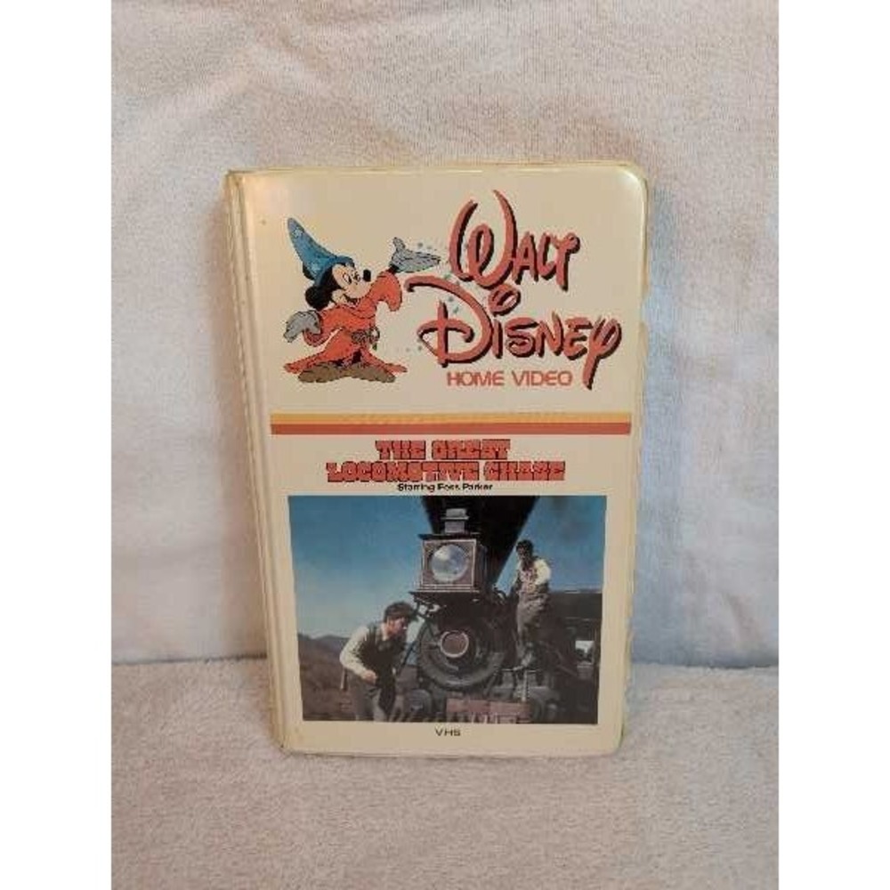 Vintage Walt Disney The Great Locomotive Chase VHS Movie NTSC Standard